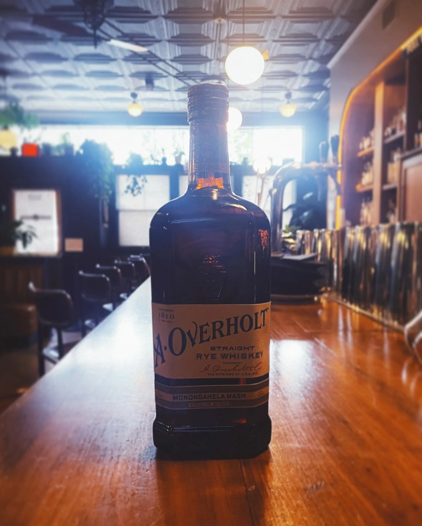 A. Overholt Straight Rye
We have been beaten over the head with bourbon to the point of accepting it as the ubiquitous spirit of American history, but the move to bourbon is a relatively recent obsession, where in pre-prohibition America, people wer