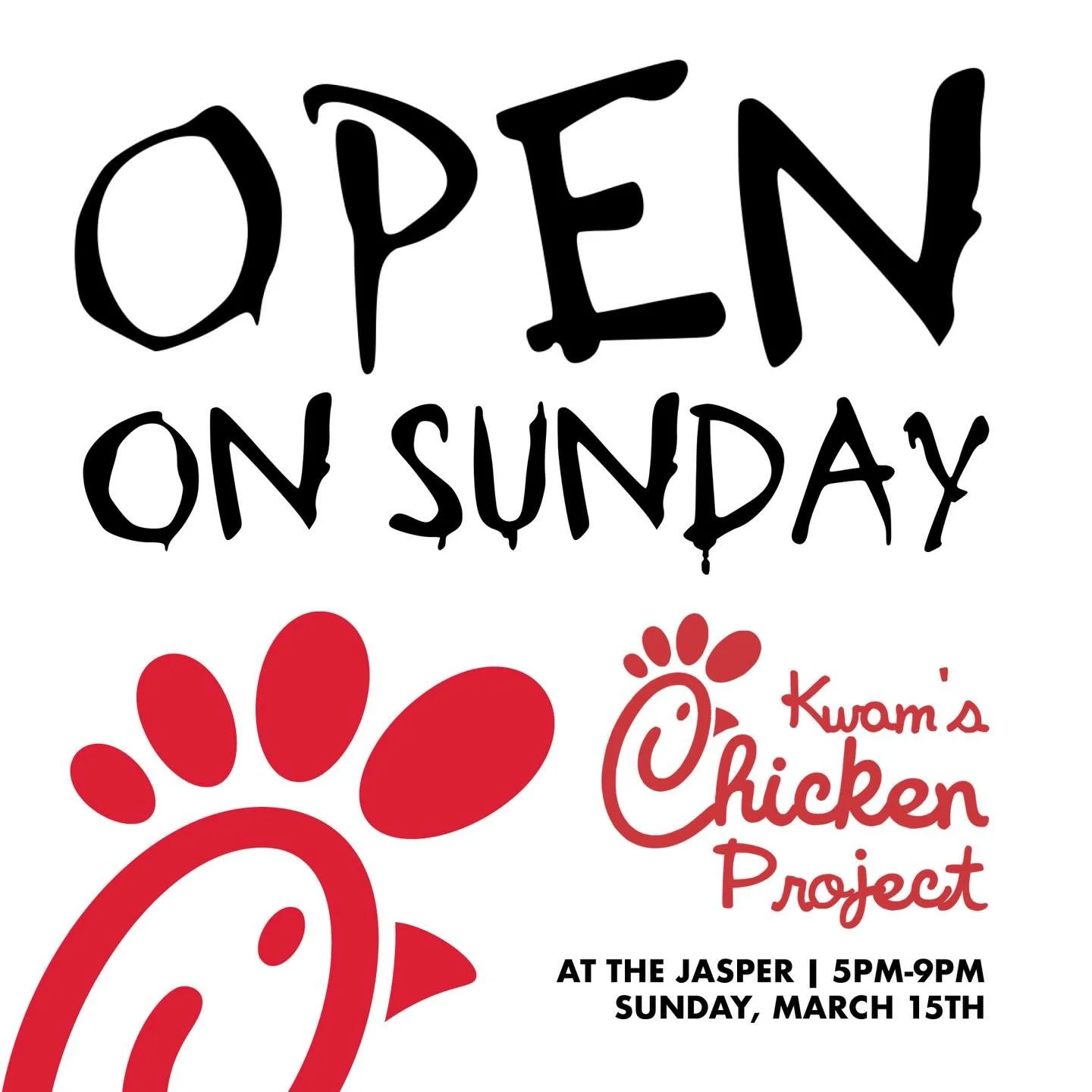 🍗🍗🍗 We are incredibly excited to once again host our buddy @kwamschickenproject this Sunday for a good old fashioned night of fried chicken paired with our cocktails! Stay tuned as the food menu will be dropping VERY SOON! This post is pretty vagu