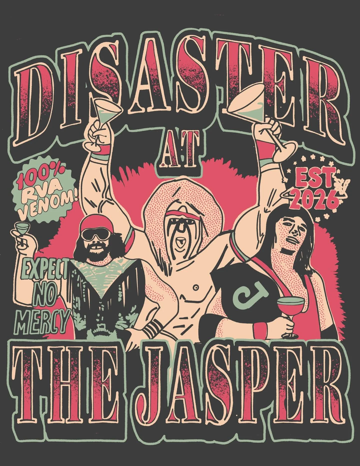 WEDNESDAY WEDNESDAY WEDNESDAY 🤼 

Are you ready for this? We can&rsquo;t wait to share this wild pop up with you, and we have a couple surprises up our sleeves - including this tshirt, of which we will have only 75 to sell. Don&rsquo;t sleep on this