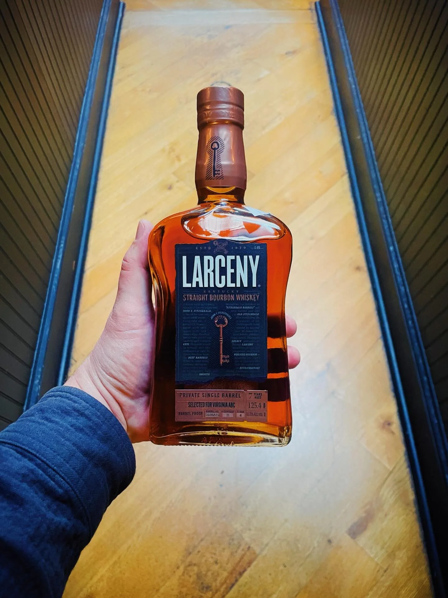 MALT MONDAY: Larceny Private Single Barrel 🥃 

Legend has it that US Treasury agent John E. Fitzgerald abused his position of power to let himself into the distillery rickhouses he had access to, and steal whiskey from barrels that he enjoyed. He mu