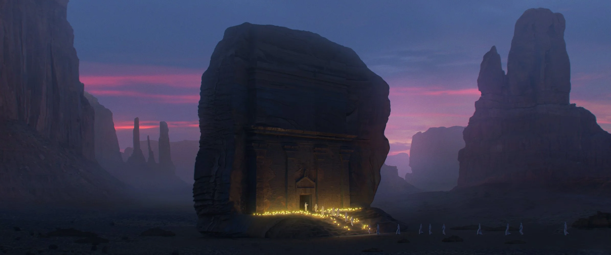 Desert environment concept by Andre Balmet
