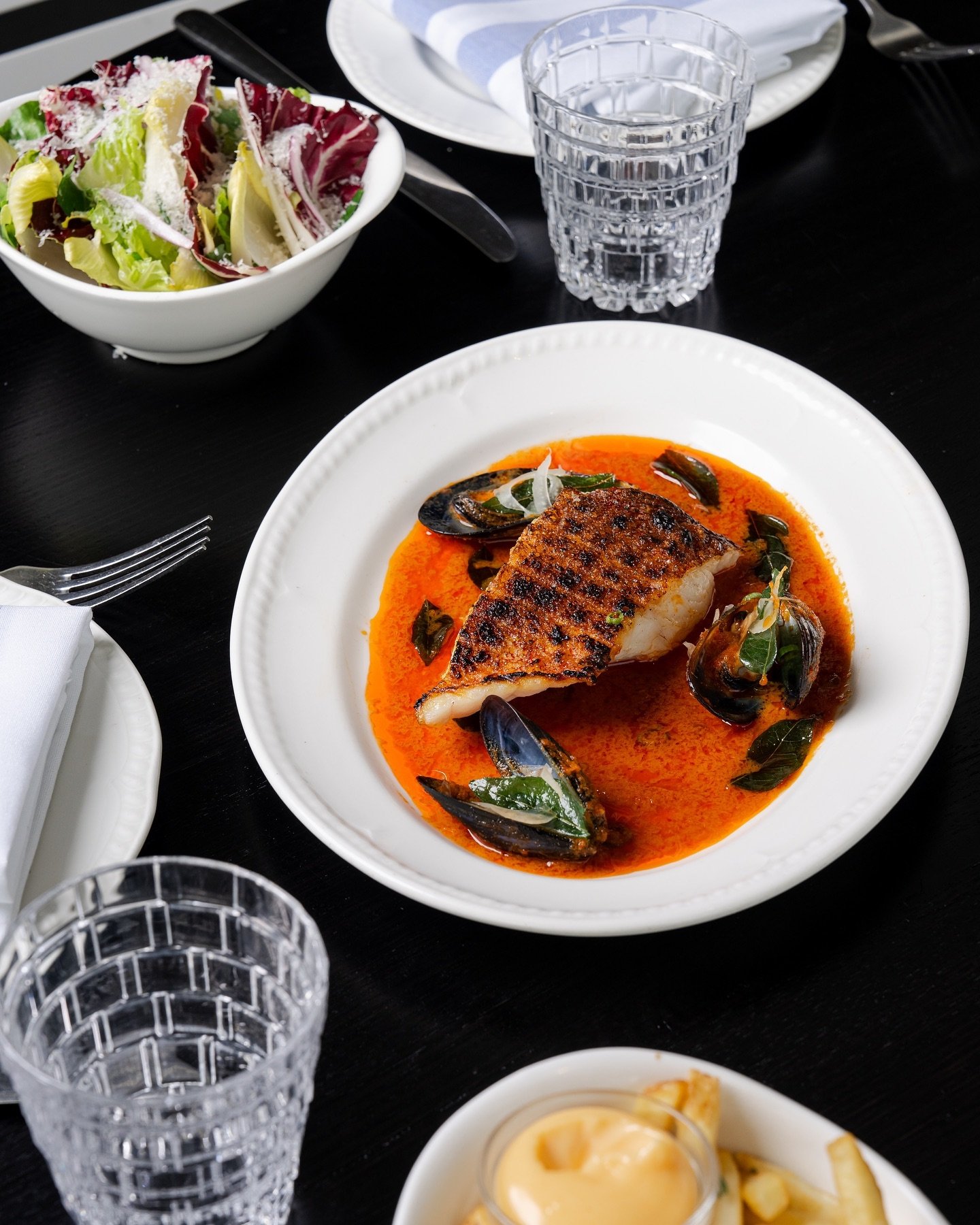 Singapore-style aged corral trout with mussels ~ bursting with flavour.

www.foshportside.com.au/bookings for reservations or call us on (07) 3211 8111
Portside Wharf 3.01/39 Hercules Street, Hamilton
⁠
#thisisbrisbane #Portside #Fosh #seafood #PortS