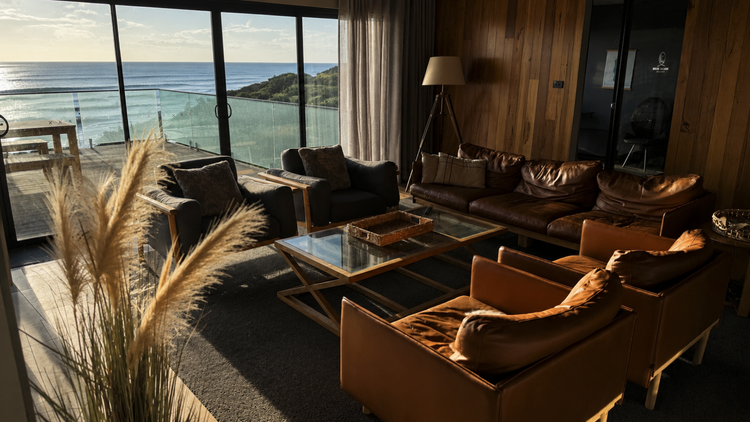 Modern lodge interior