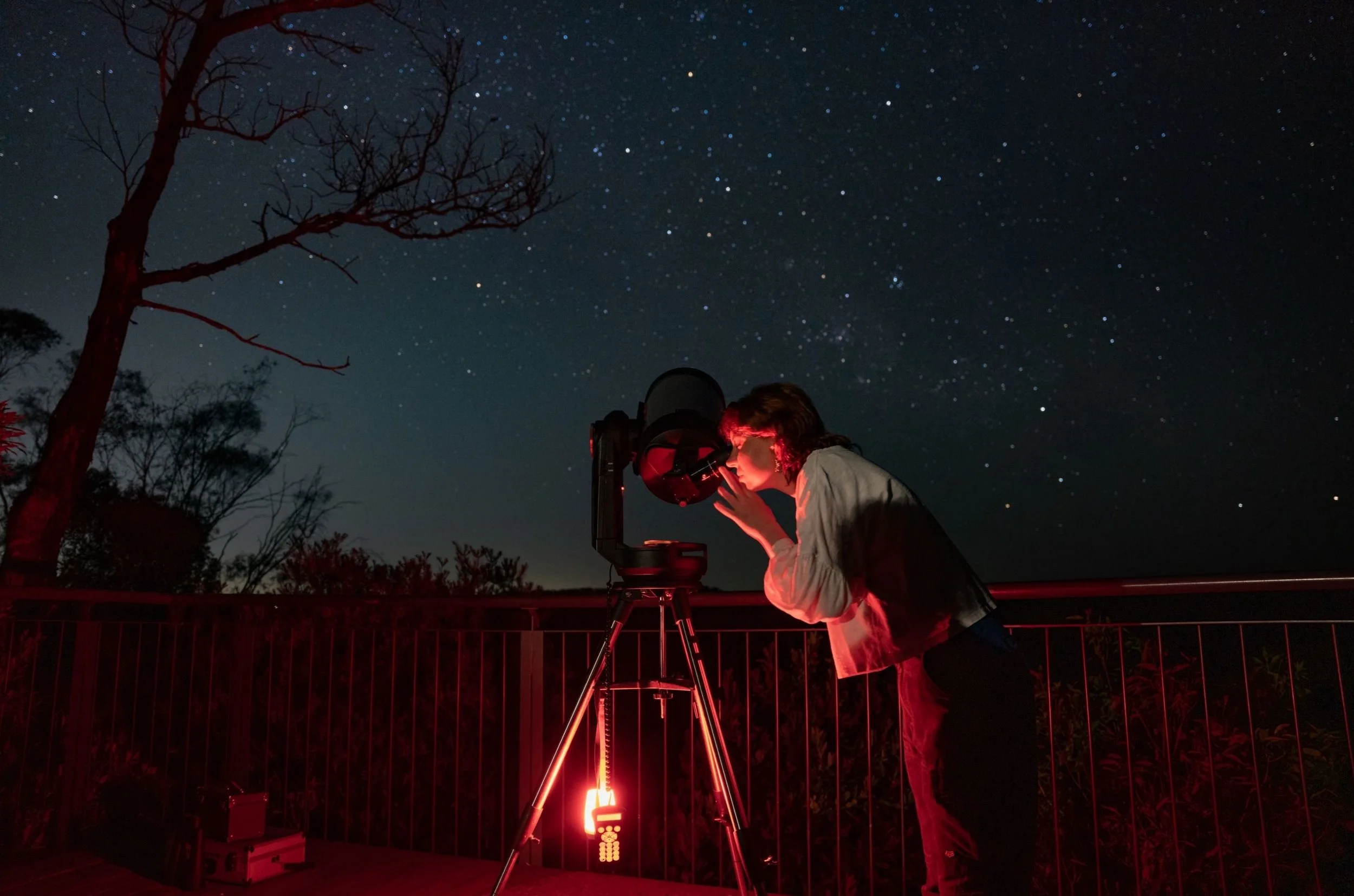 Stargazing by the Fire at Melaleuca