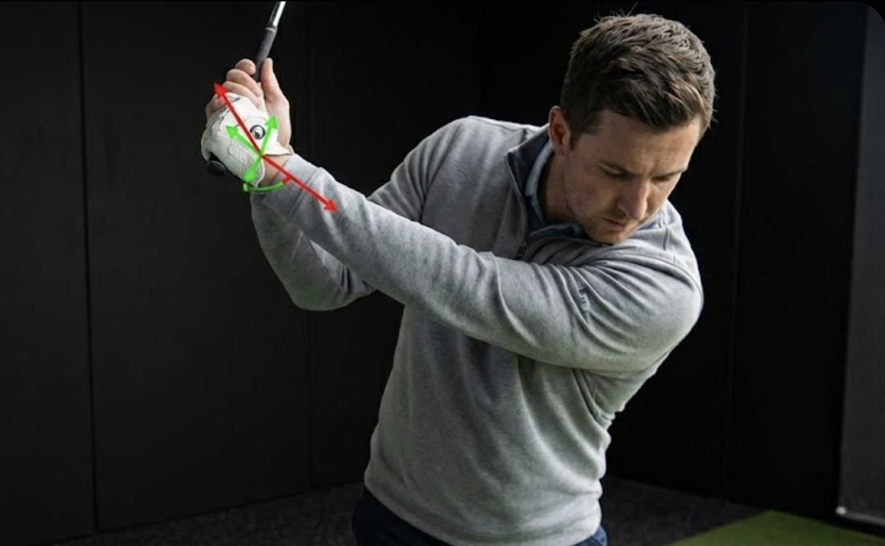 Golf Swing Analysis: Trail Hand Grip
