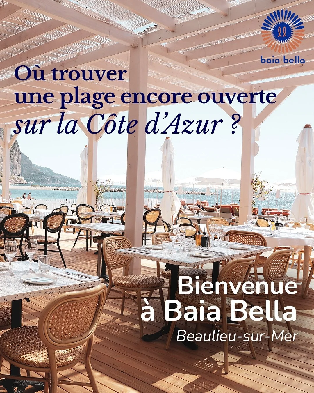 Alors que la plupart des plages ferment d&eacute;j&agrave; leurs portes, Baia Bella @baiabellaplage reste votre adresse secr&egrave;te pour prolonger l&rsquo;&eacute;t&eacute; 🌞

Situ&eacute;e sur la plage de la Petite Afrique &agrave; Beaulieu-sur-
