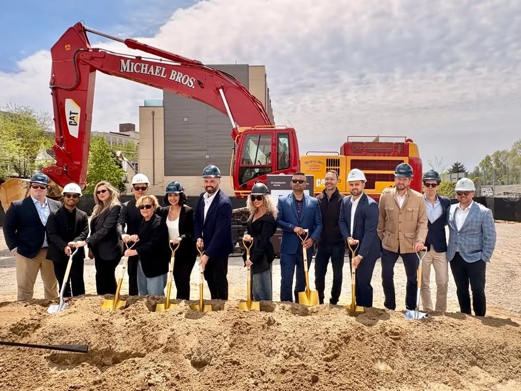 Shovels in the ground at 72 Perth Avenue in Toronto.

255 purpose-built rental homes, including 51 affordable units, are now under construction in Toronto's Junction Triangle. Designed by Studio JCI for Castlepoint Numa and Hazelview Investments, wit