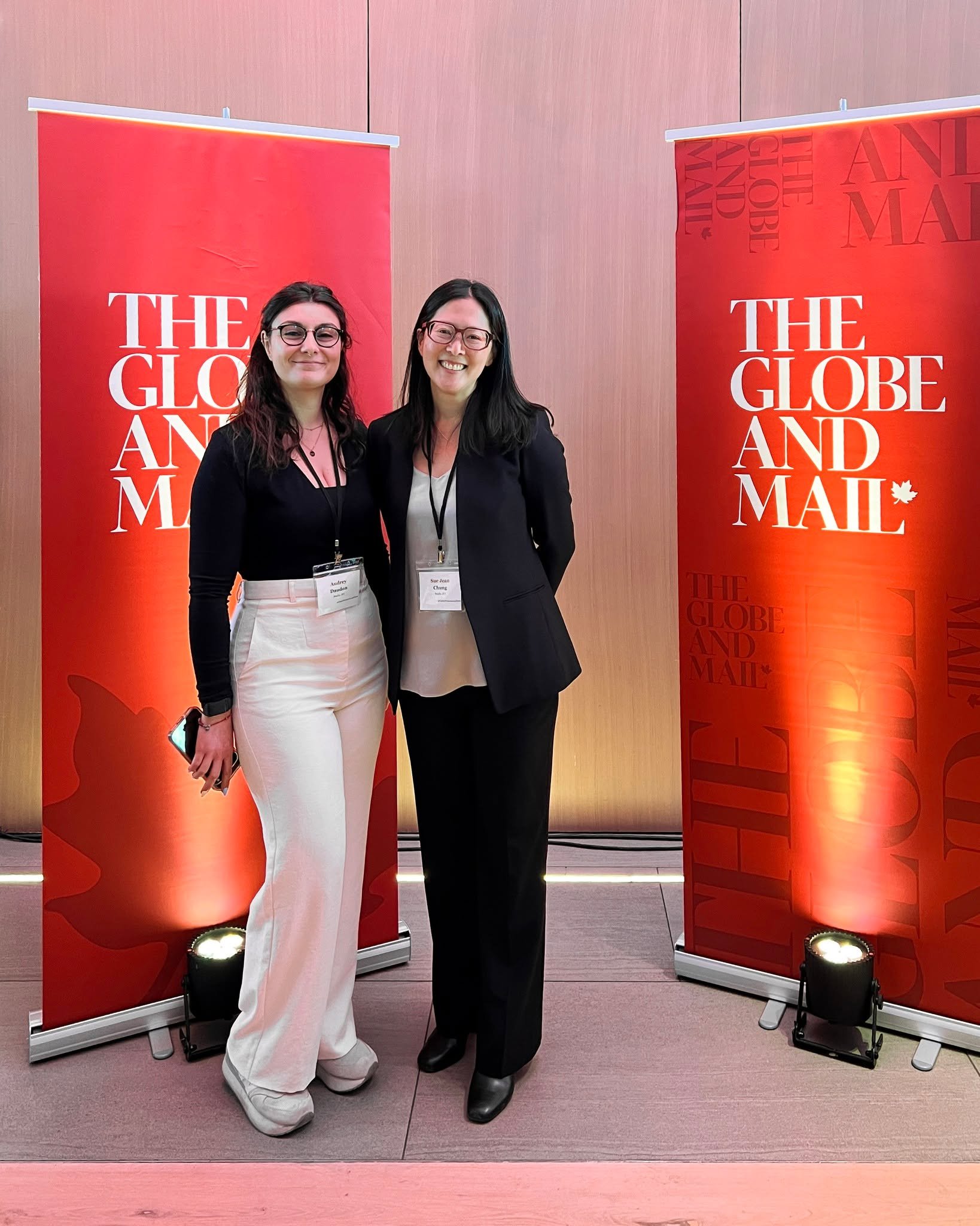 Our Principal, Sue Jean Chung, and Manager of Architectural Operations, Audrey Daudon, attended @theglobeevents' Women Lead Here 2026 summit on April 8th alongside executives and founders from across Canada. A day of real talk on building organizatio
