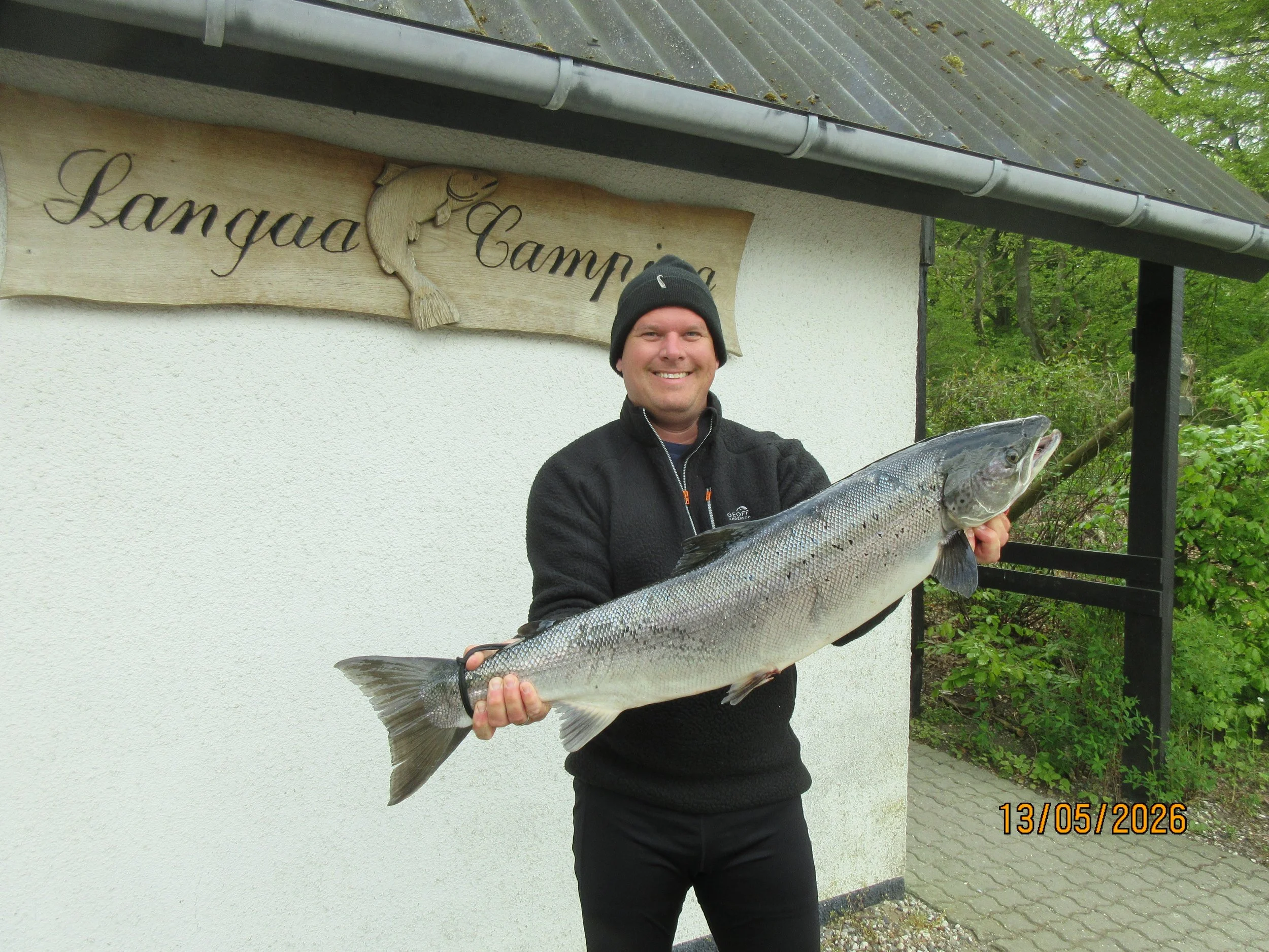 13.05.26 - Ib Waigner Andersen laks i zone 5 på spinner.
6,76 kg og 90 cm. 