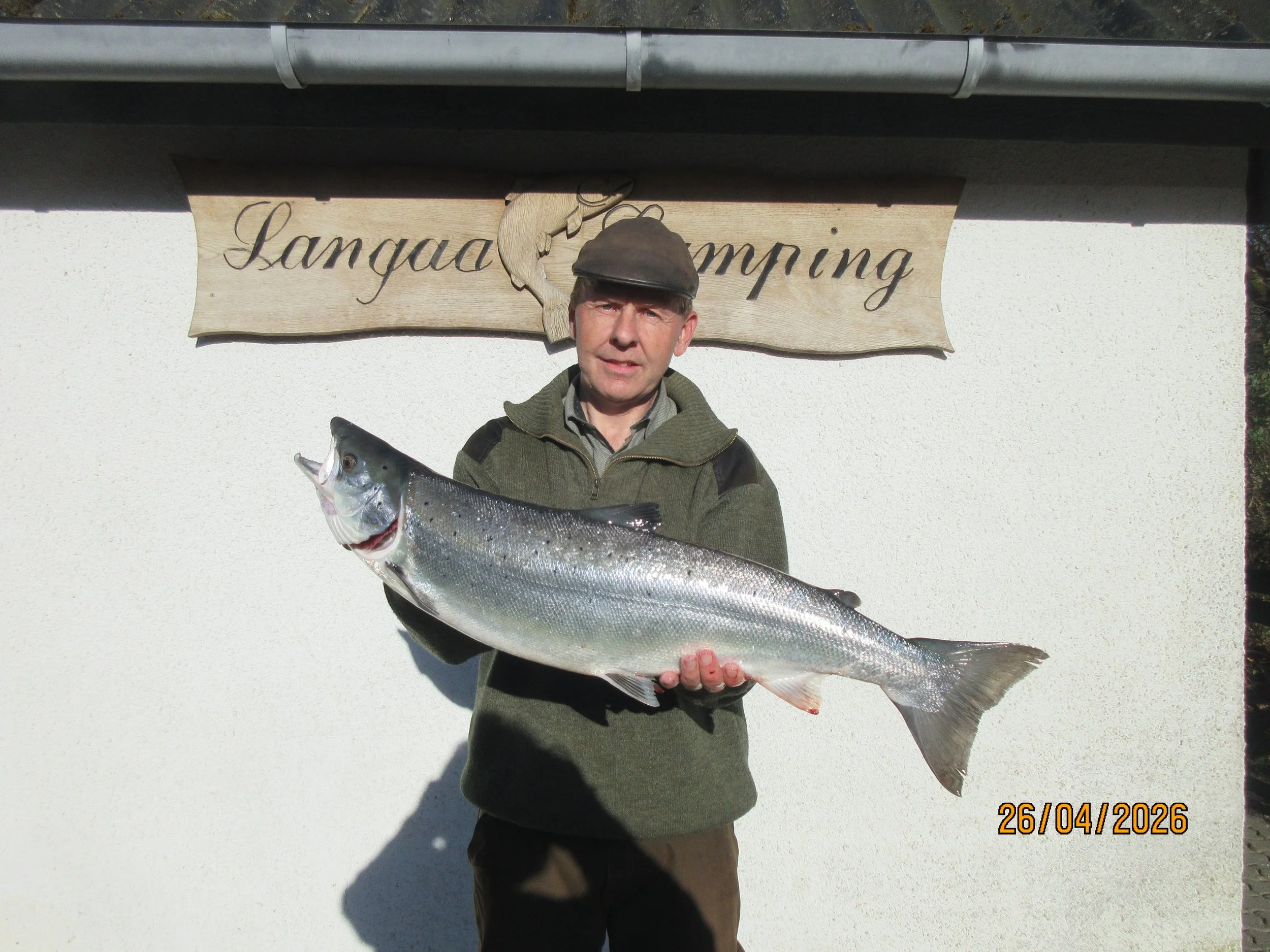 April 26, 2026 - Morten Andersen Salmon
4.00 kg and 75 cm - caught in the Yellow Zone using shrimp. 