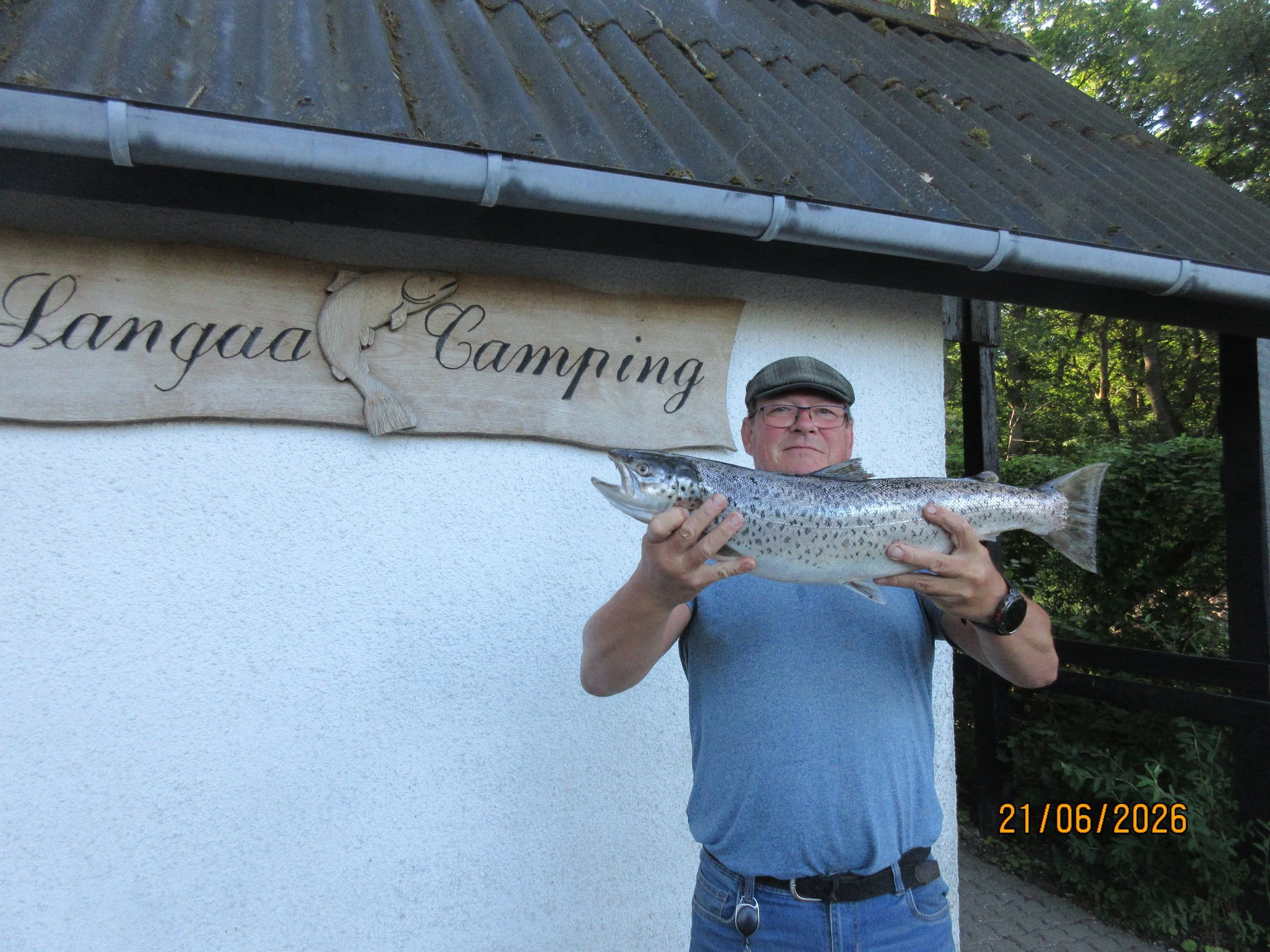 June 21, 2026 - Ole Gyvel Jensen caught a sea trout weighing 3.15 kg and measuring 63 cm. Caught in the gray zone of the Lilleå River using a worm. 