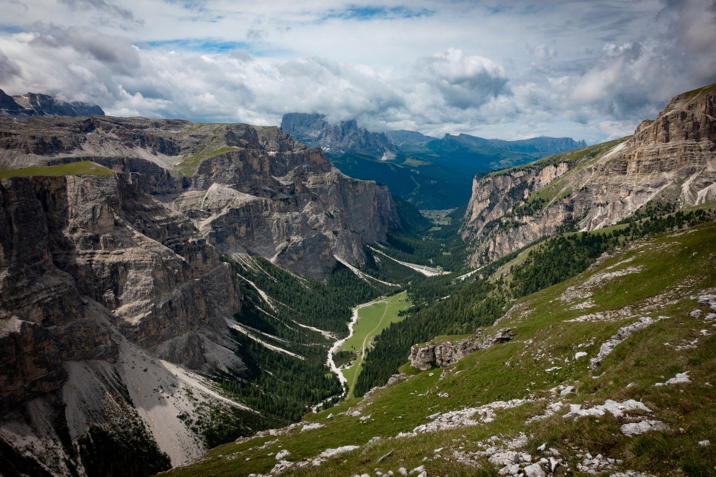 Vallelunga near Selva in Val Gardena, Italy.
