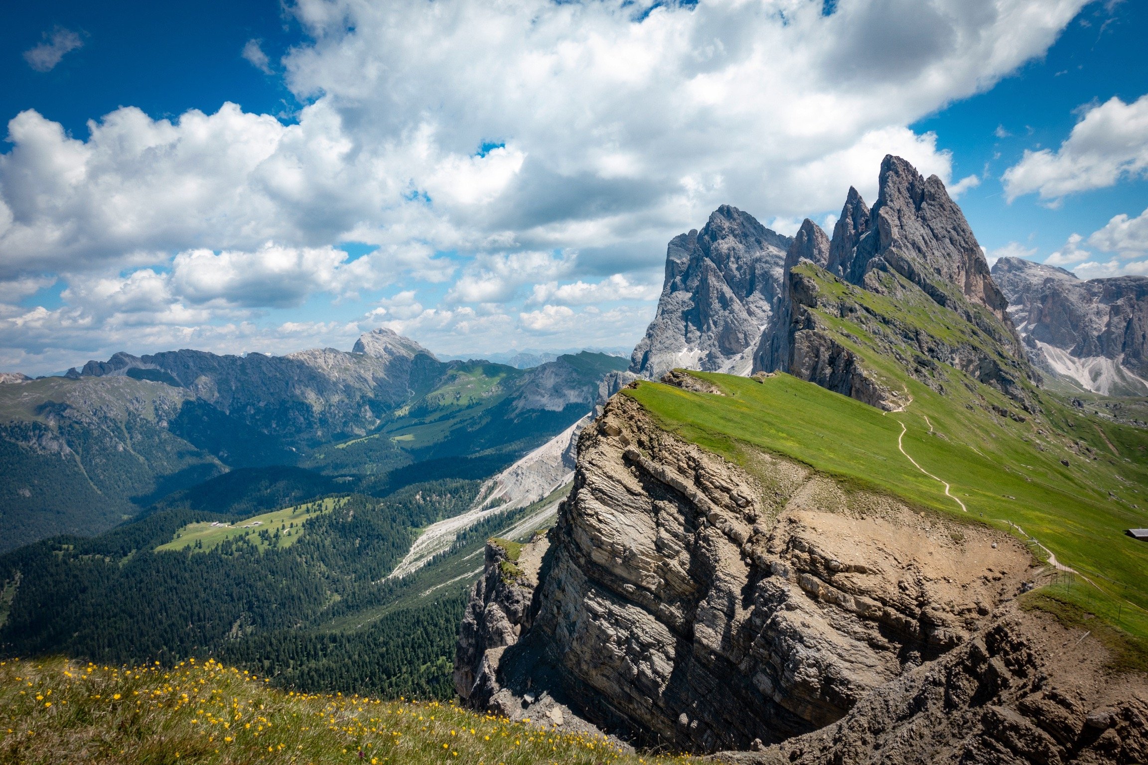The Odles, near Santa Cristina, Italy.