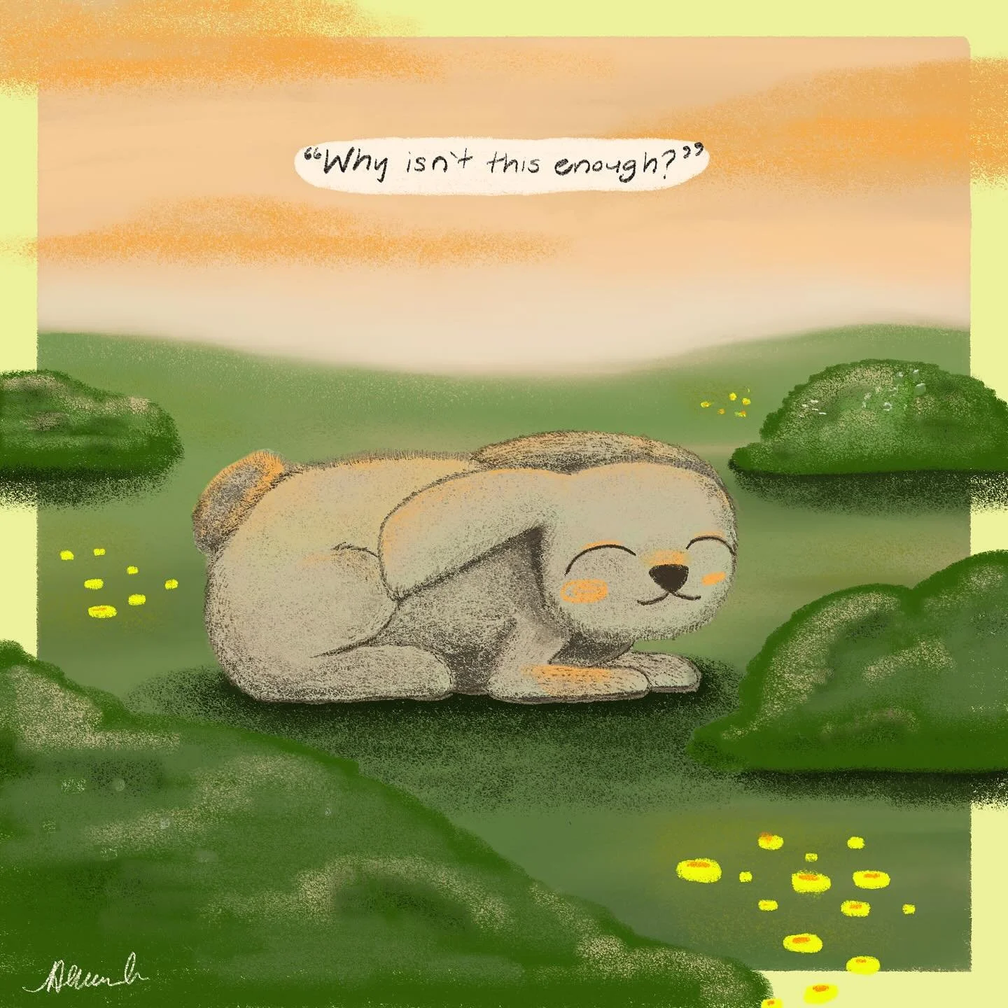 &lsquo;&rsquo;Why isn&rsquo;t the enough?&rsquo;&rsquo; 

Day 10 of @peachtober : critter 

This critter is contemplating what life really means to them ✨

@furrylittlepeach @peachtober 

#peachtober25critter ##digital #digitalart #digitaldrawing #dr