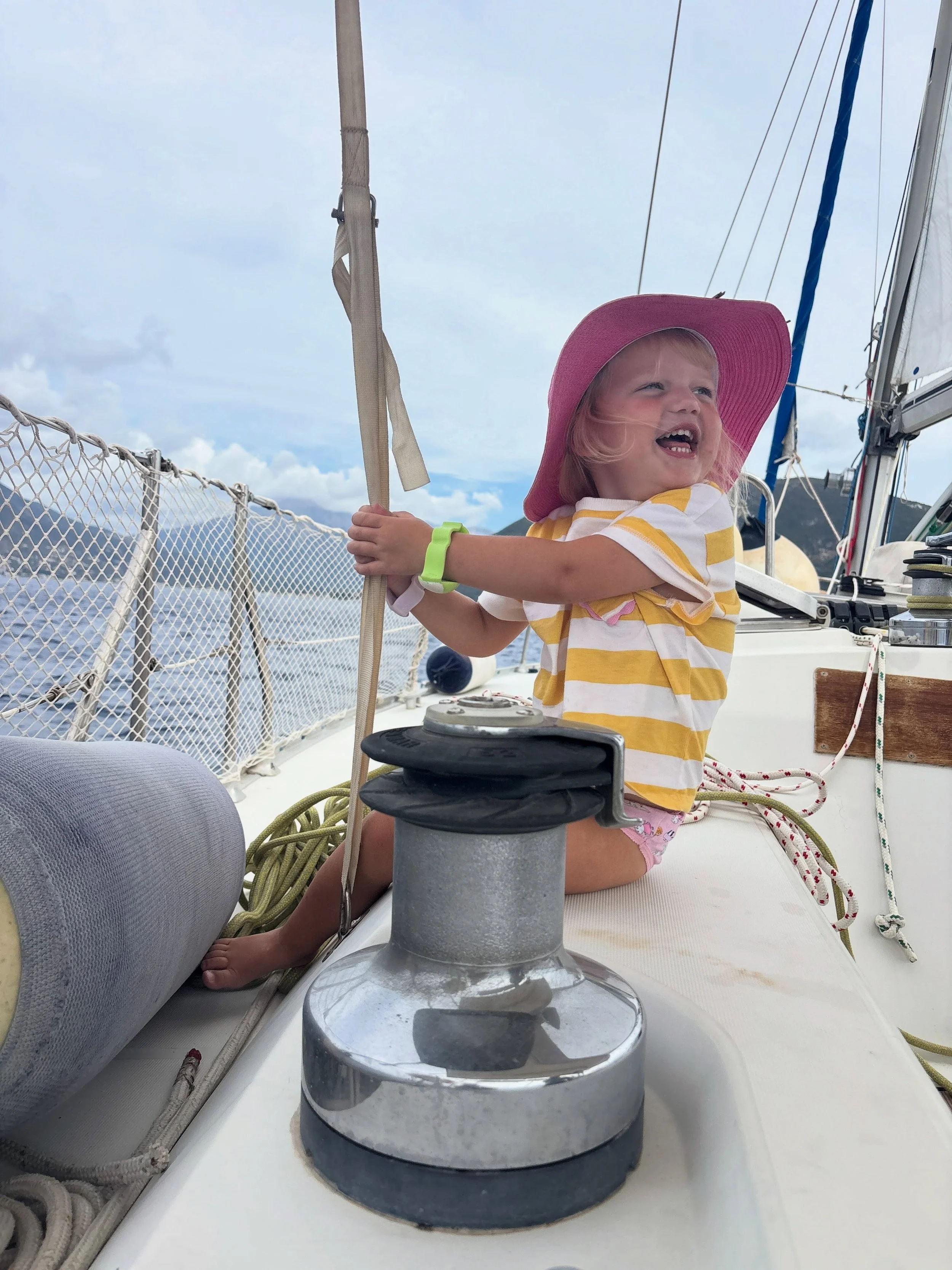 Overcast, but still a Sunday funday at sea today.