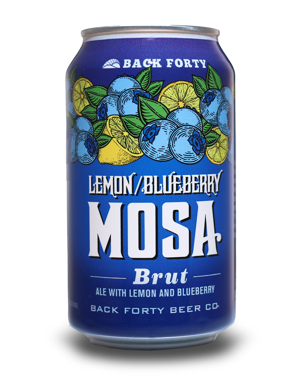 Lemon Blueberry Mosa Brut by Back Forty Beer Company