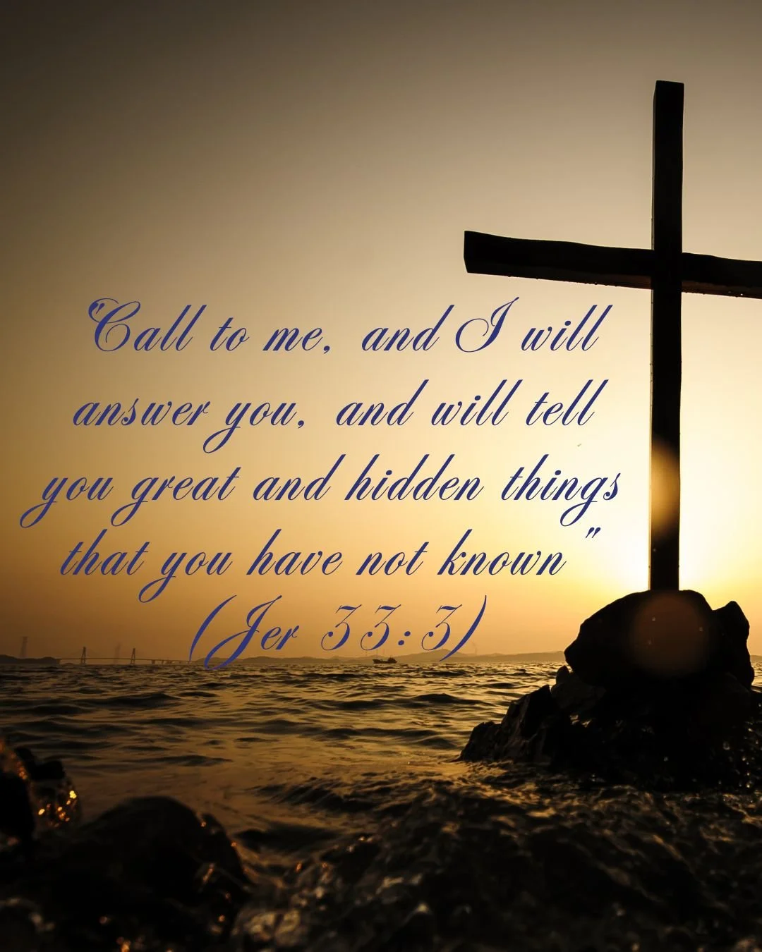 "Call to me, and I will answer you, and will tell you great and hidden things that you have not known" (Jeremiah 33:3).

#c3haven #CalltoJesus #youareloved