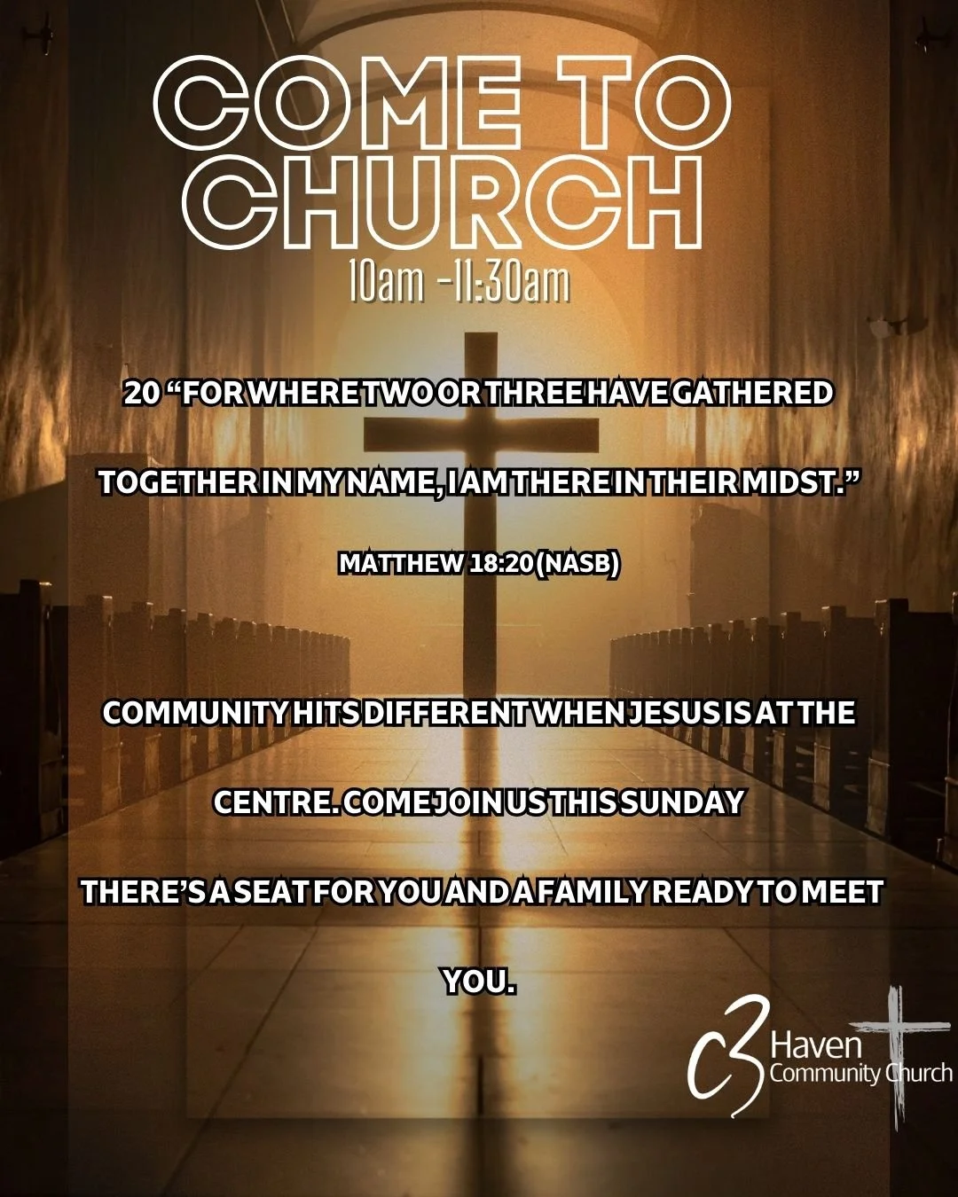 It's always nice to meet new people, so why not do it where everyone is part of a loving family. Come to Church and be blessed in all you do. #JesusisLord #jesus #wonderfulcounsellor #c3havenchurch #C3haven #Saviour #Daptochurch #princeofpeace #illaw