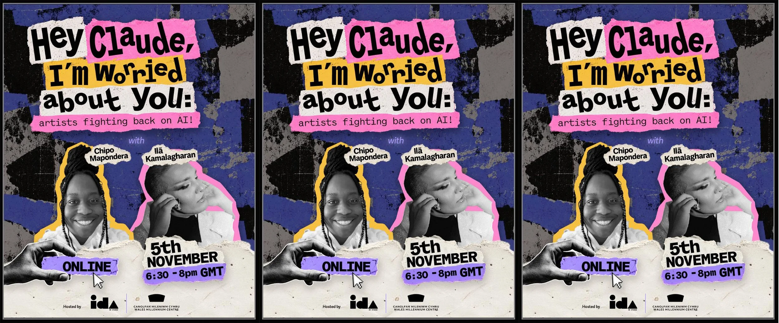 Ida Hwb Online Event - Hey Claude, I'm worried about you: Artists fighting back on AI