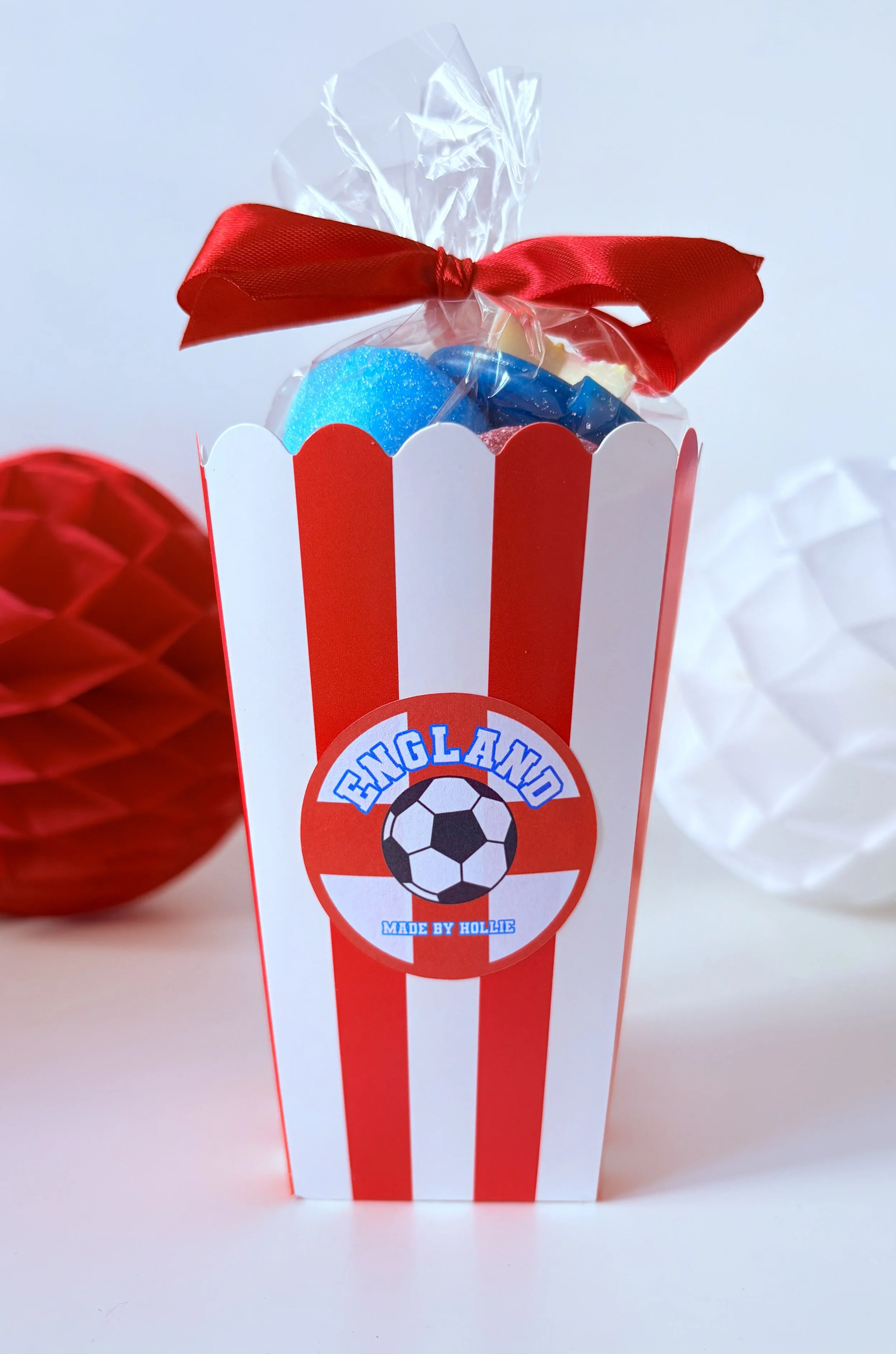 World Cup England Pic N Mix Striped Box
