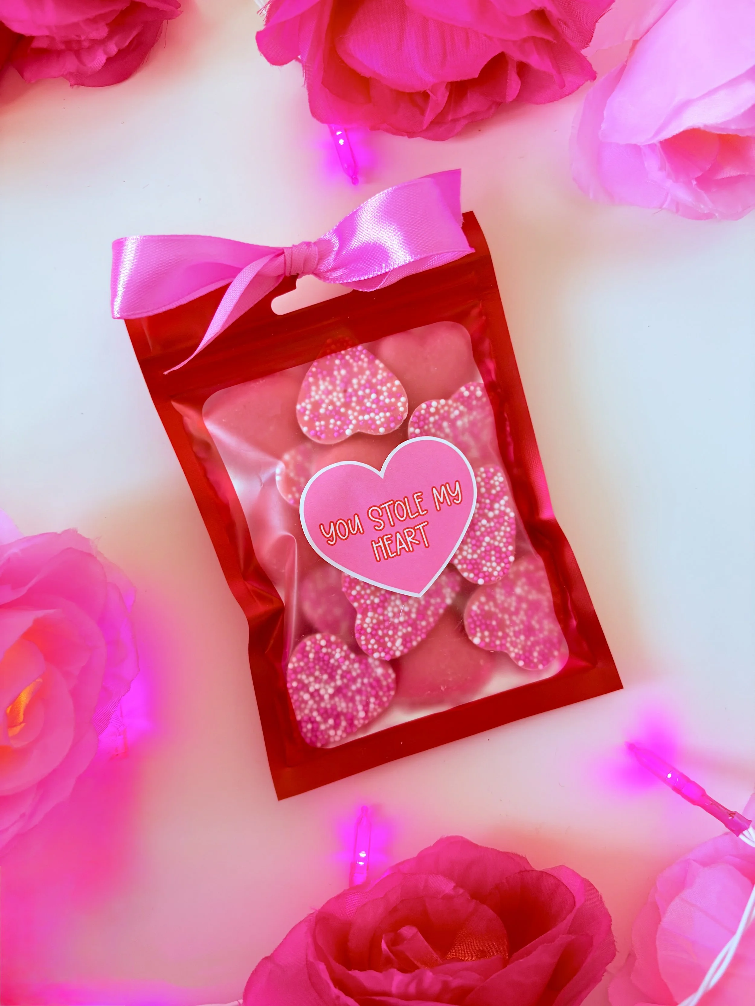 You Stole My Heart Pink Chocolate Pouch