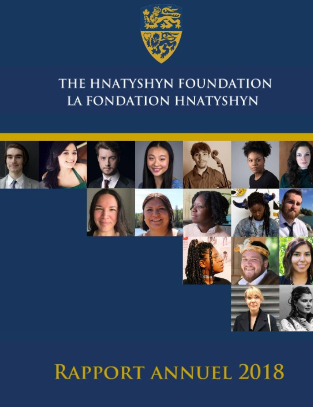 Page couverture du rapport annuel de la Fondation Hnatyshyn pour 2018