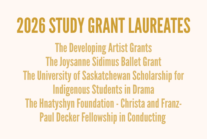 Announcing the laureates of the 2026-2027 grants for performing arts students