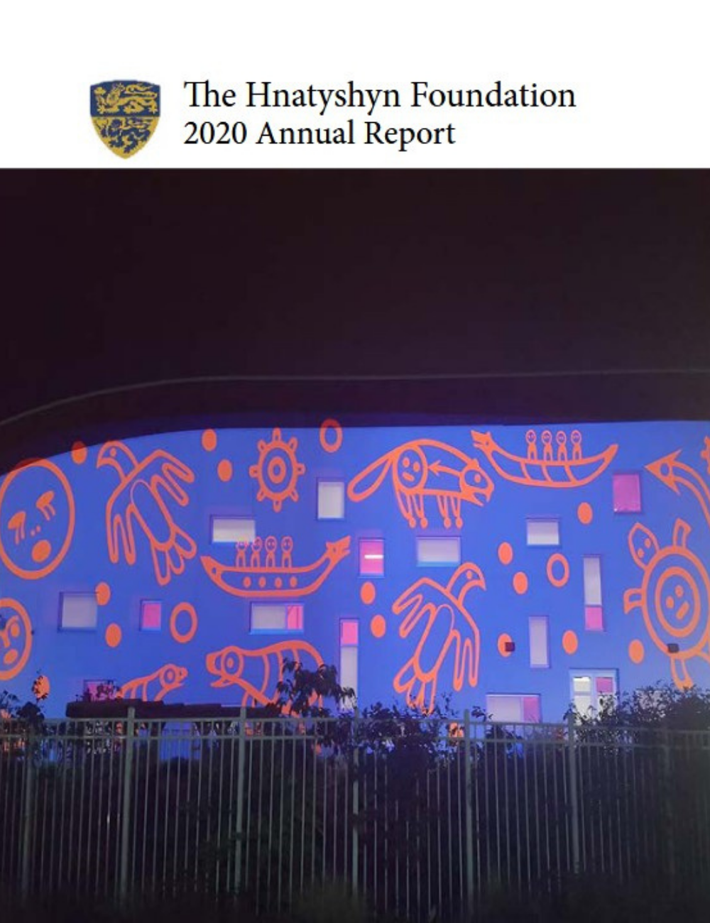 Cover of The Hnatyshyn Foundation 2020 Annual Report featuring work by Marianne Nicolson