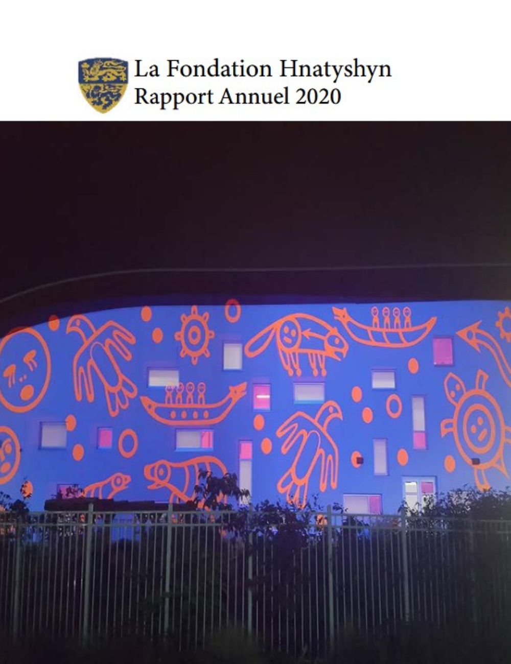 Page couverture du rapport annuel de la Fondation Hnatyshyn pour 2020