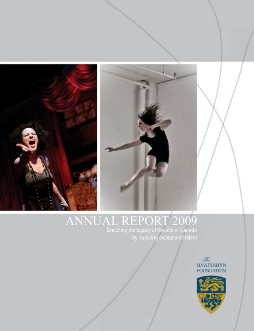 Cover of the 2009 annual report for The Hnatshyn Foundation