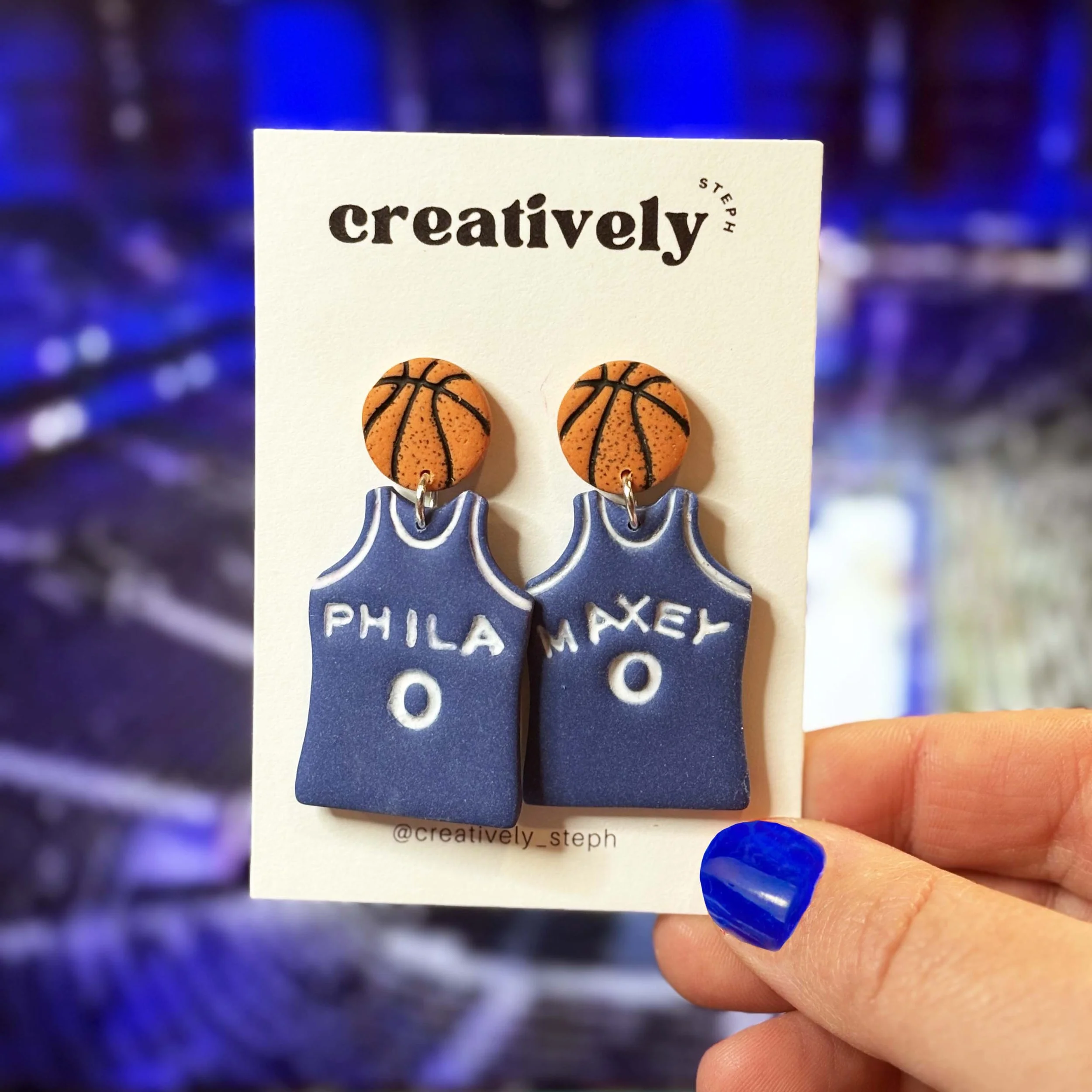 Basketball Jersey Handmade Earrings