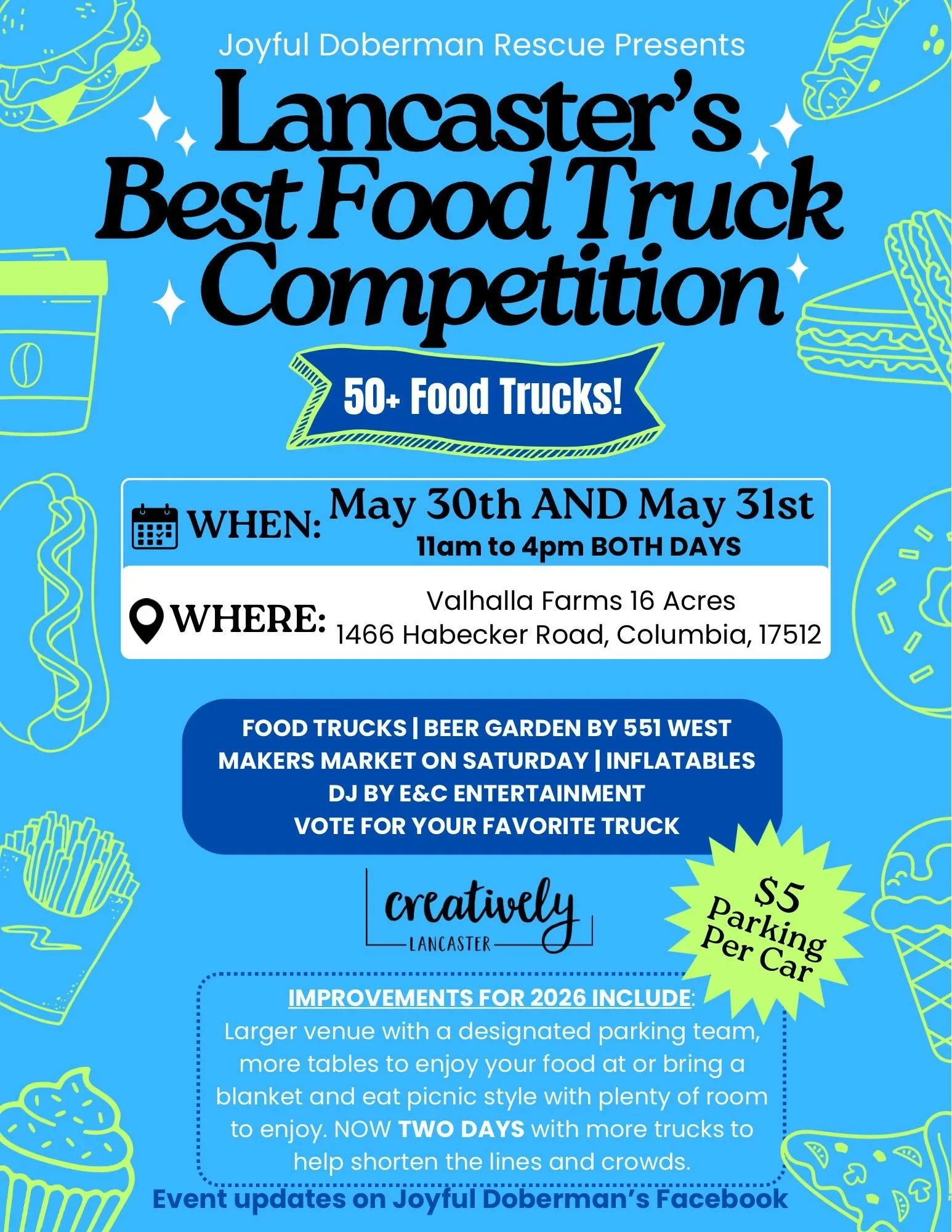 Creatively Lancaster’s Makers Market at the Lancaster’s Best Food Truck Competition. 