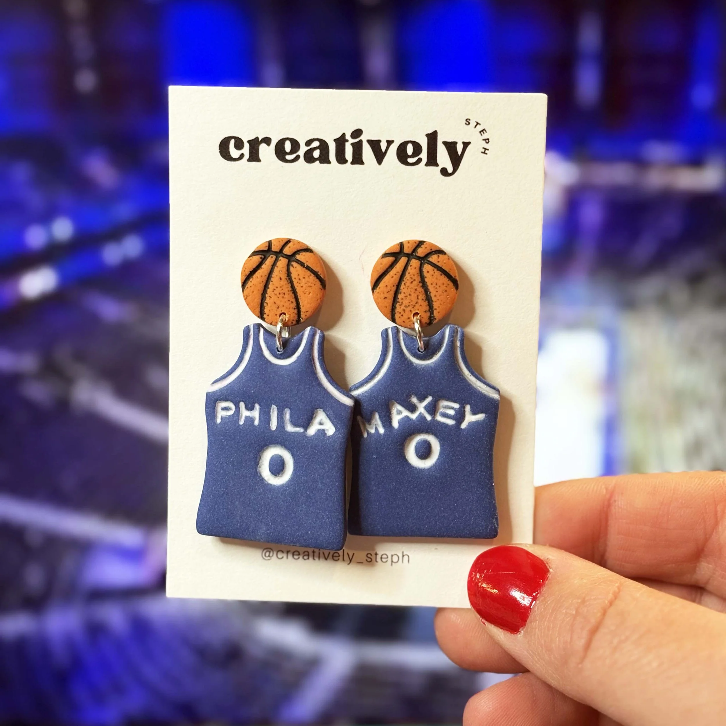 Basketball Jersey Handmade Earrings