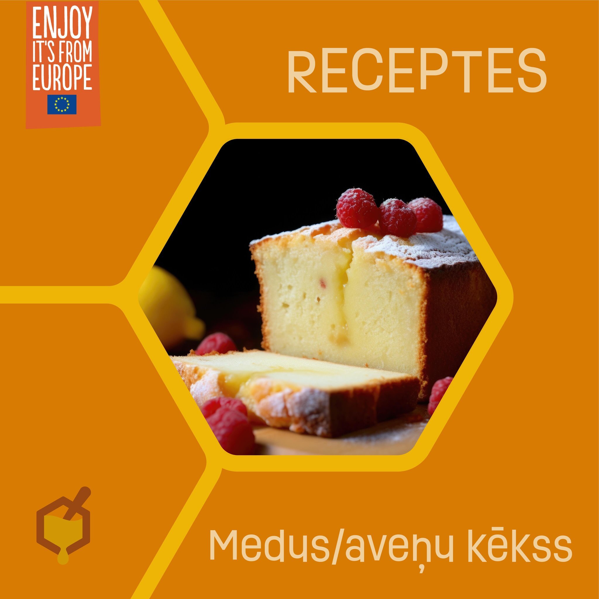 Svētku galdam kaut kas salds, krāsains un ļoti gar&scaron;īgs, protams, ar medu! 🍯

Gatavo Lieldienu kēksu ar avenēm, citronu un medu izmantojot &scaron;ādas sastāvdaļas:

🥄 115g mīksta sviesta;
🥄 ~580g dažādu ziedu medus;
🥄 2 olas;
🥄 Puse no ļo