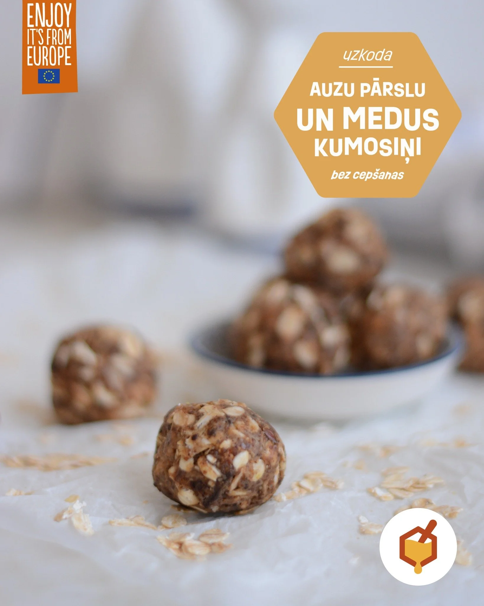 Gardi, viegli un spēcino&scaron;i &ndash; &scaron;īs receptes pagatavo&scaron;ana neprasīs daudz enerģijas, toties to ēdot, enerģija radīsies! 💪
Ņem līdzi brīvdienu pārgājienā vai uzlādējies citām nedēļas nogales aktivitātēm ēdot medu! 🍯⚡️

Vairāk 