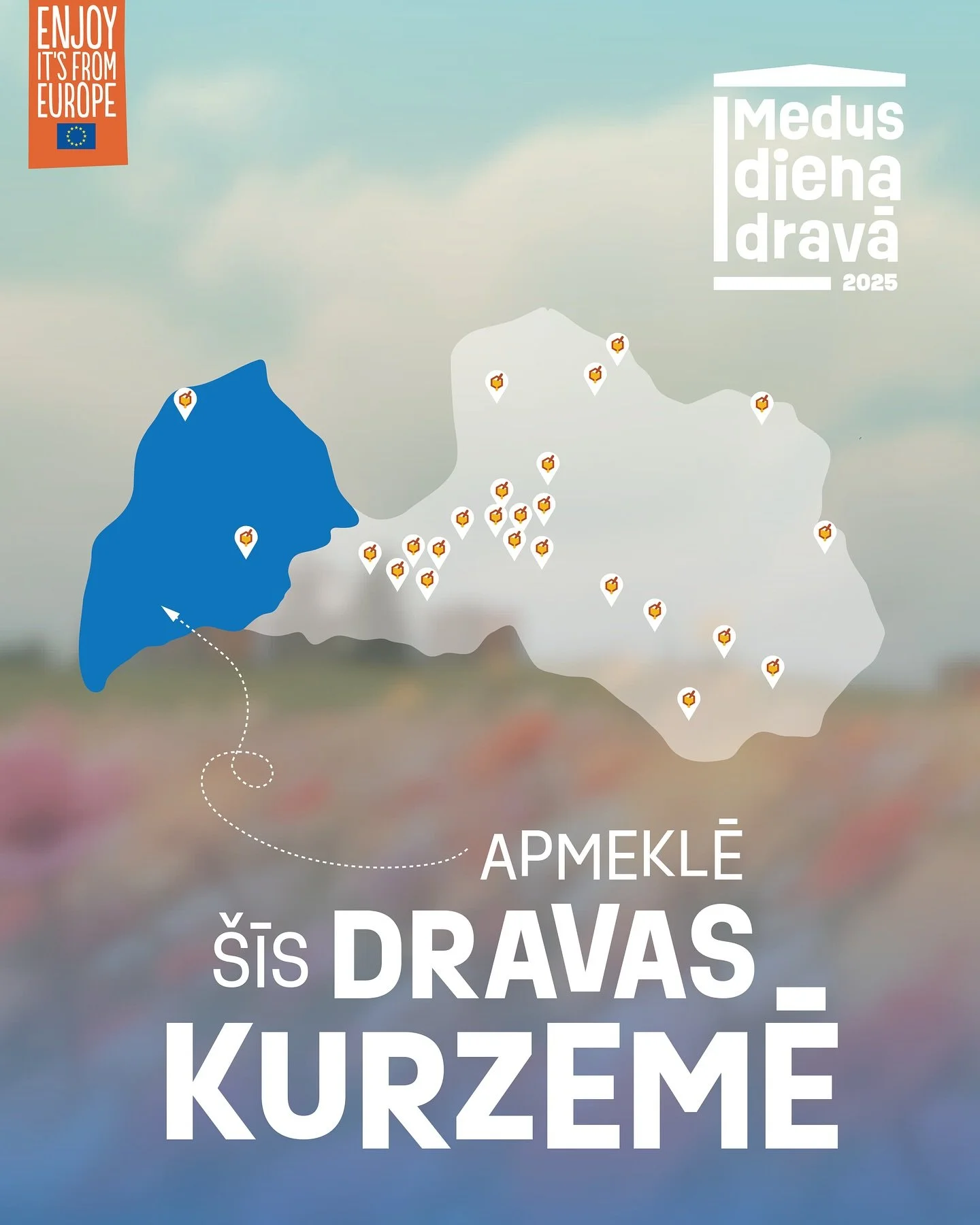 Ieskandinām Medus dienu dravā 2025 ar Kurzemi un tās divām saimniecībām, kas &scaron;ogad laipni gaidīs apmeklētājus un visus interesentus! 🍯
Aizved ģimeni for&scaron;ā piedzīvojumā uz Latvijas gleznaino rietumu krastu un uzzini daudz jauna par bi&s