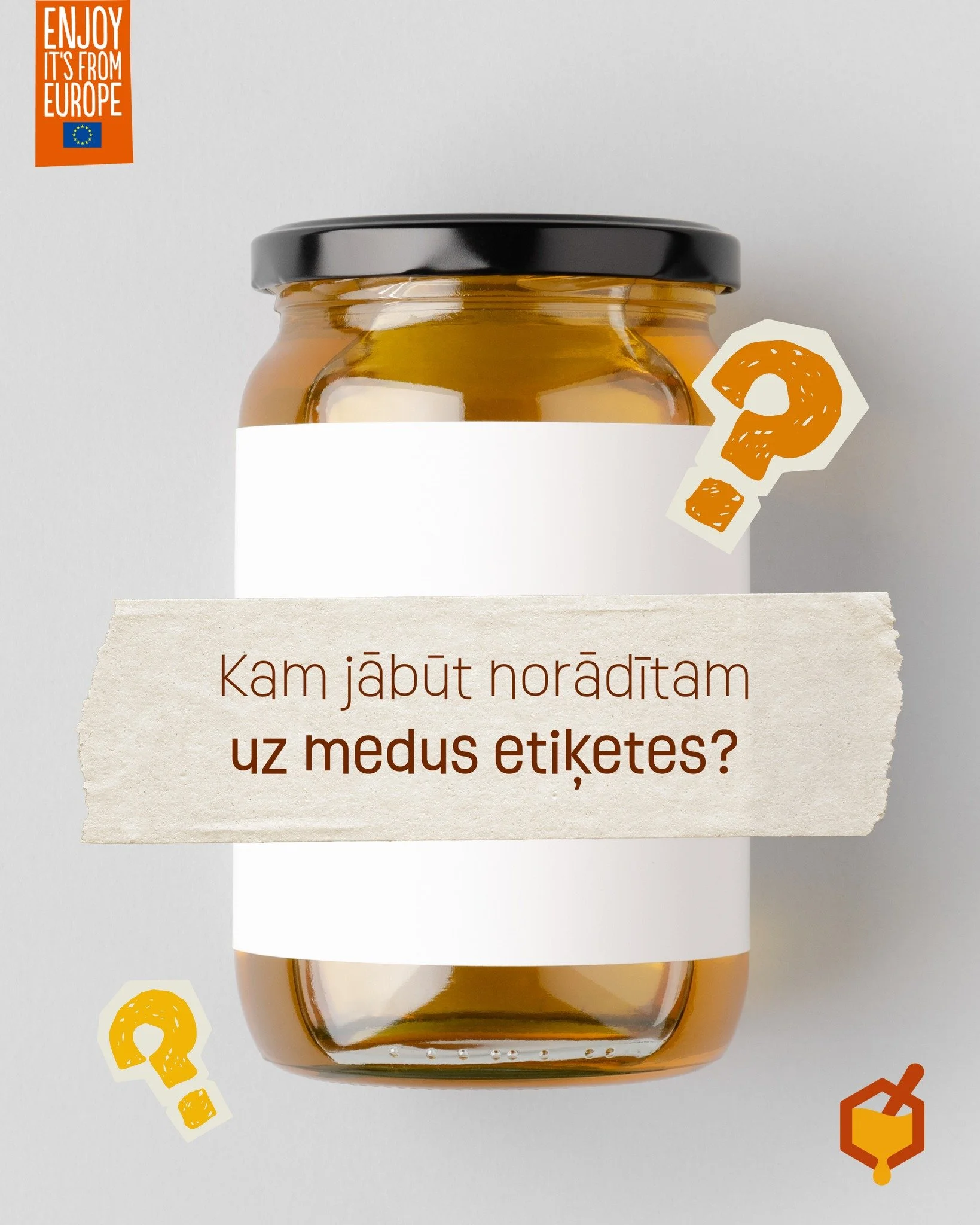 Gatavojot krājumus ziemas cēlienam, pārliecinies, ka medus, ko redzi veikalos, tirgū vai citās tirdzniecības vietās ir īsts un autentisks! 
Kad pērc medu, aplūko medus etiķetes un iepazīsties ar tur norādīto informāciju &ndash; nepērc medu, ja neesi 