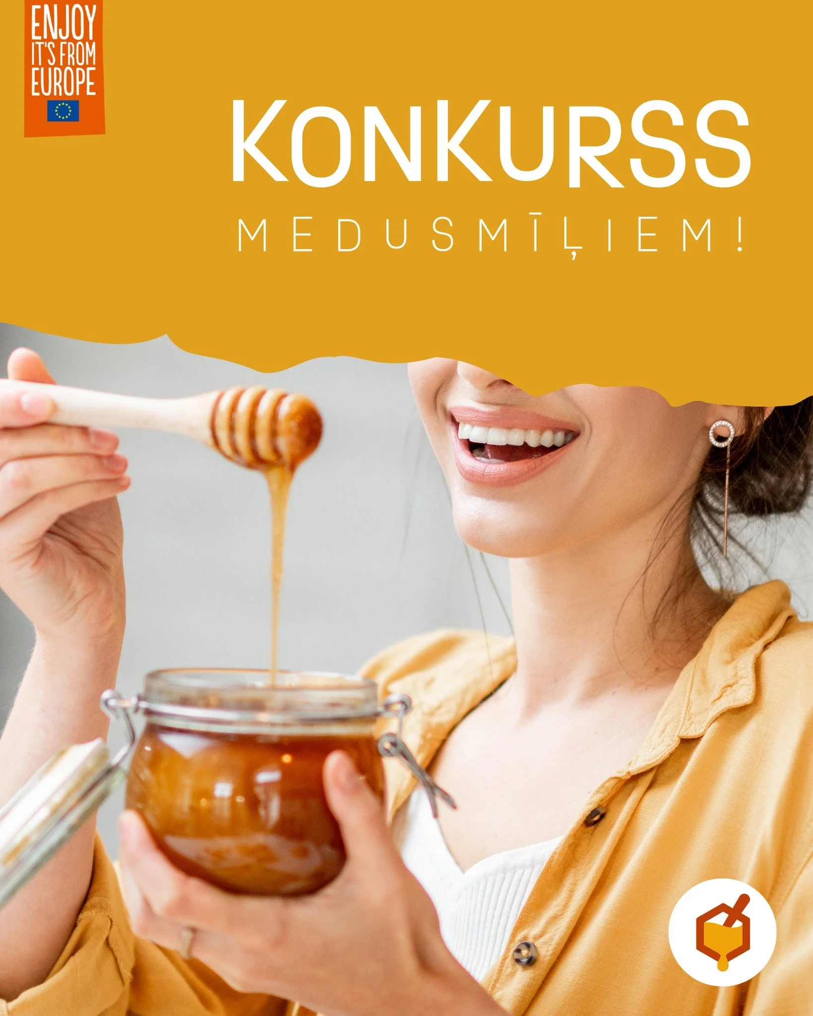 #Konkurss medusmīļiem! 🍯😋
Ziema nepielūdzami tuvojas, un ir pēdējais mirklis uzpildīt medus krājumus ne tikai gar&scaron;īgiem ēdieniem, bet arī enerģijai! 🤸
Lai svētku gaidī&scaron;anas laiks kļūtu vēl siltāks, gardāks un interesantāks, uzdāvini 