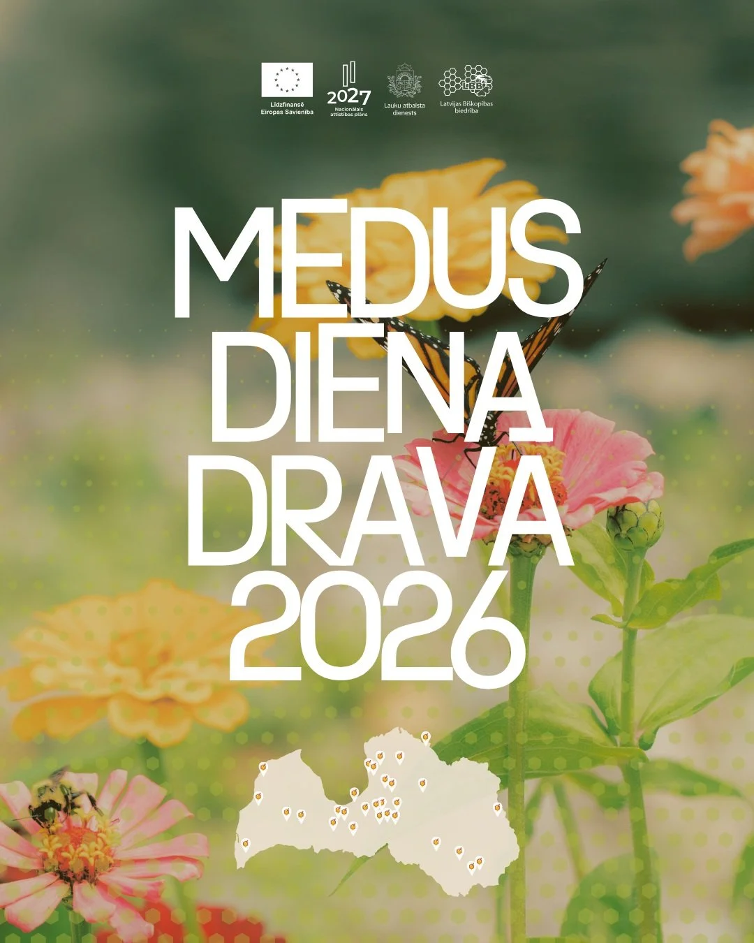 Medus diena dravā 2026 ir klāt! 🍯 

No 22. augusta vairāk nekā 30 bi&scaron;kopju saimniecības visā Latvijā aicina ciemos!

Nogar&scaron;o medu, iepazīsti bi&scaron;kopja ikdienu, uzzini vairāk par bitēm un apskati, kā top medus. Lieliska vasaras ak