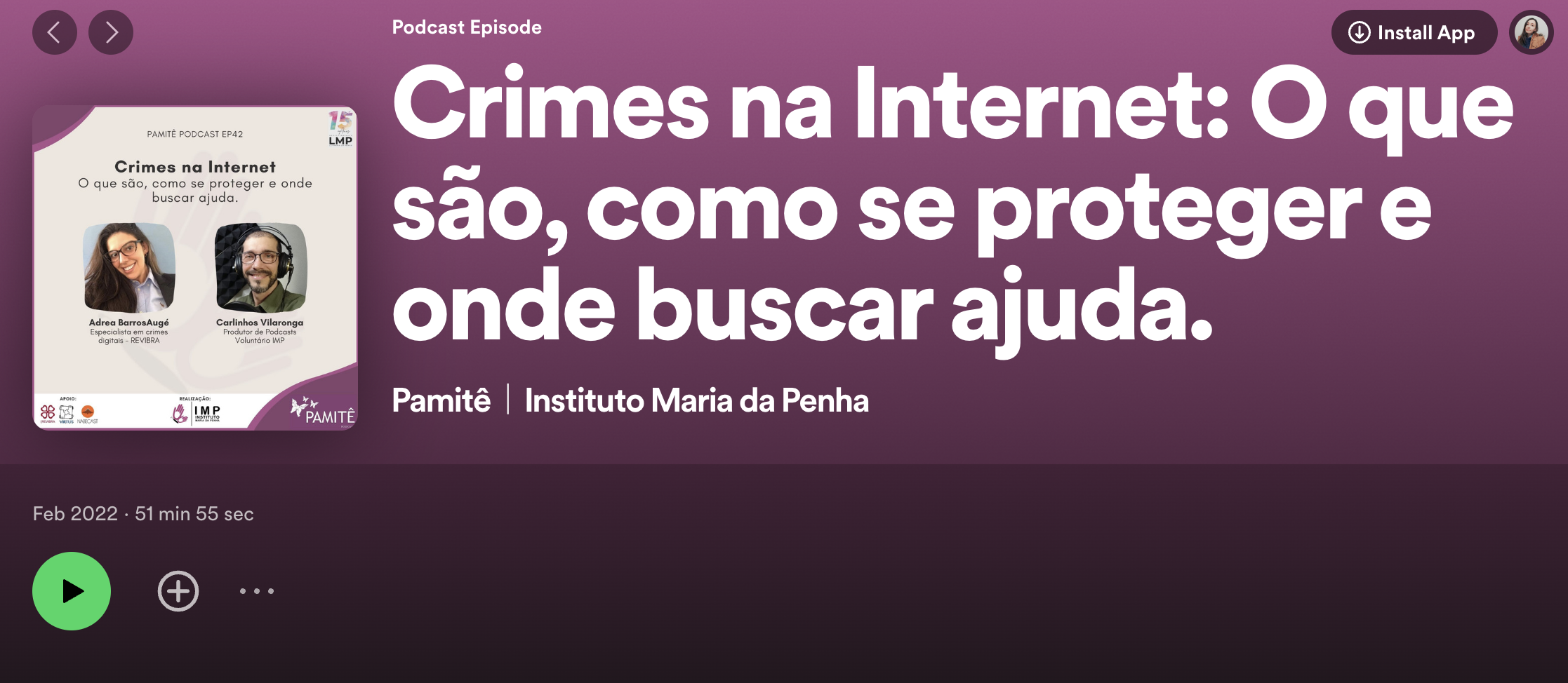 Parceria com Pamitê Podcast do Instituto Maria da Penha / Crimes na Internet: o que são, como se proteger e onde buscar ajuda