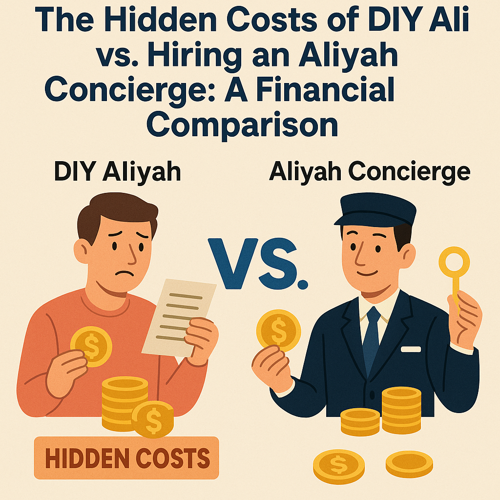 The Hidden Costs of DIY Aliyah vs. Hiring an Aliyah Concierge: A Financial Comparison