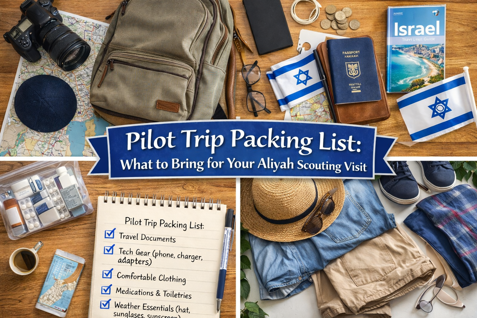 Pilot Trip Packing List: What to Bring for Your Aliyah Scouting Visit