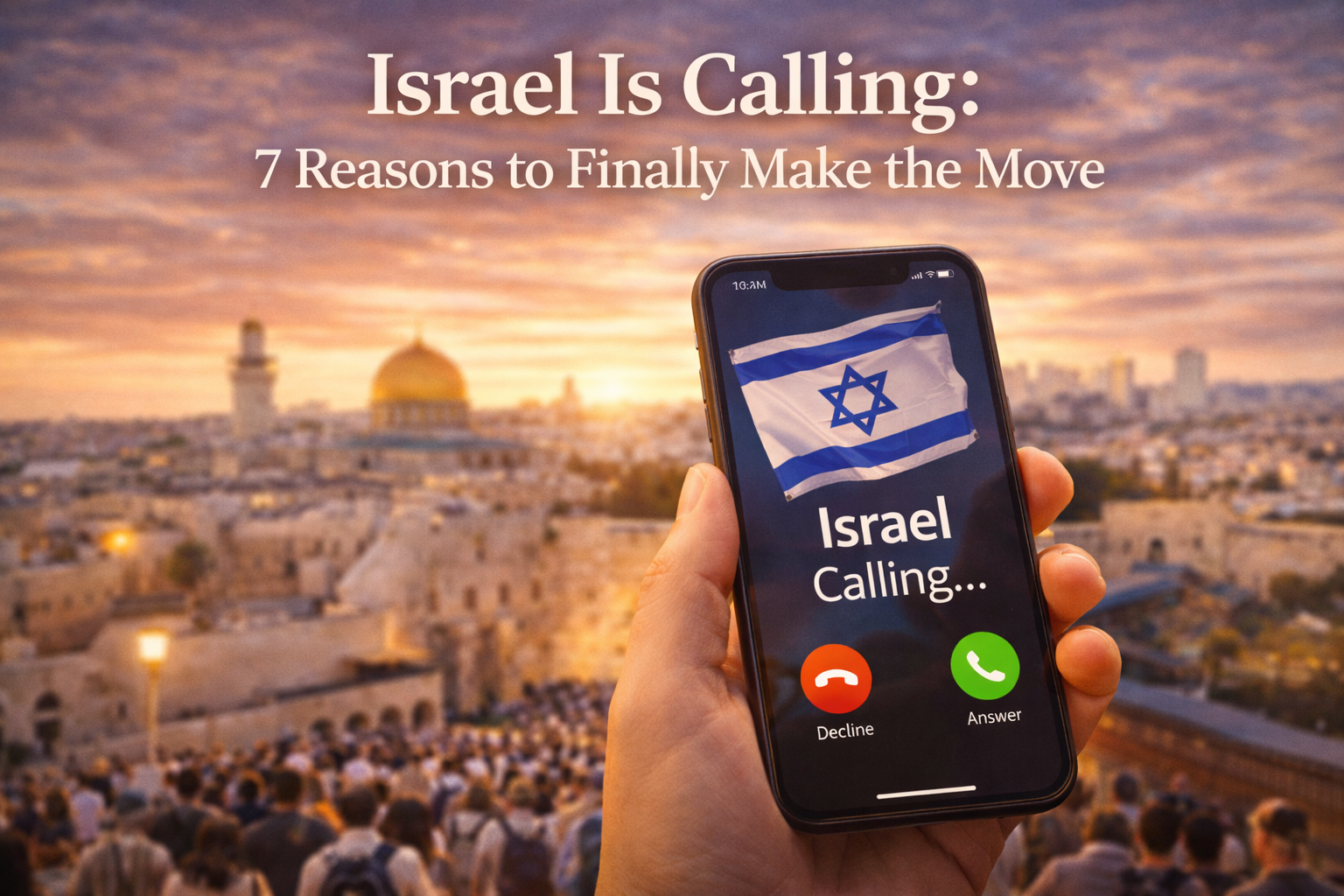 Israel Is Calling: 7 Reasons to Finally Make the Move
