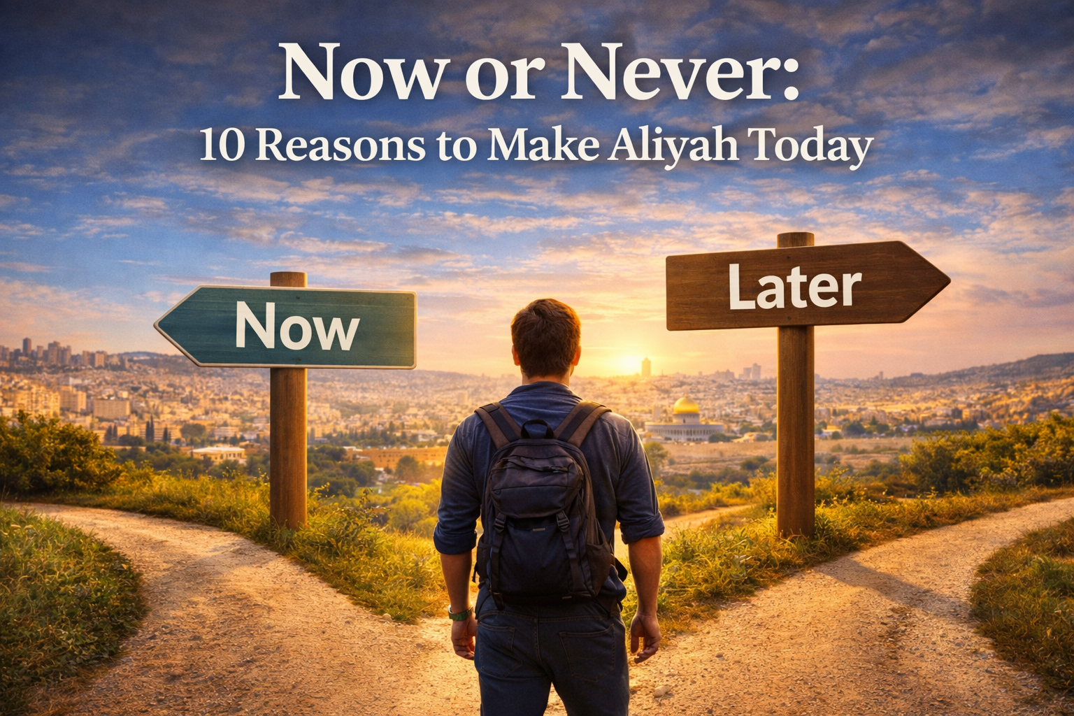 Now or Never: 10 Reasons to Make Aliyah Today