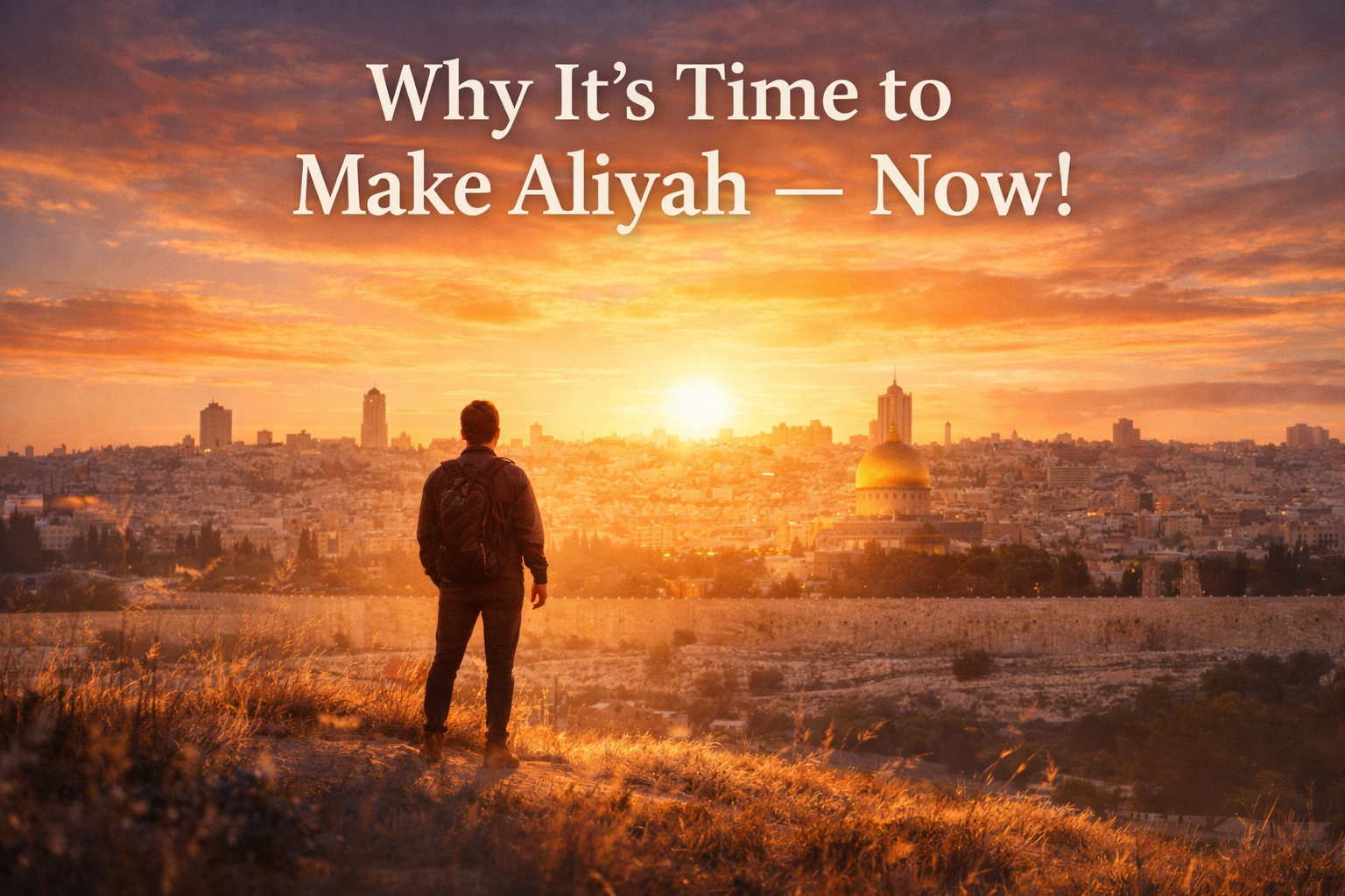 Why It's Time to Make Aliyah — Now!