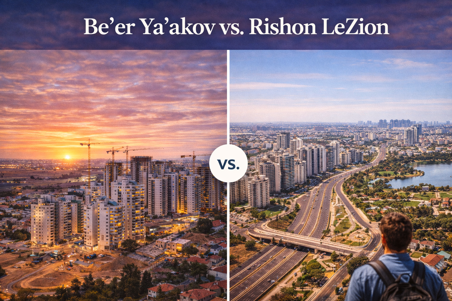 Be'er Ya'akov vs. Rishon LeZion: Where to Get More Home for Your Money