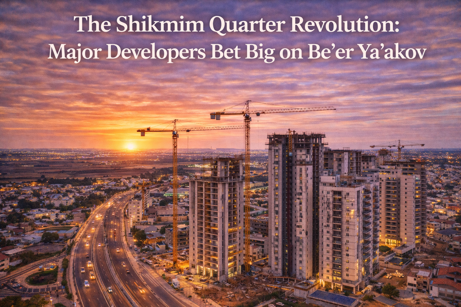 The Shikmim Quarter Revolution: Major Developers Bet Big on Be'er Ya'akov