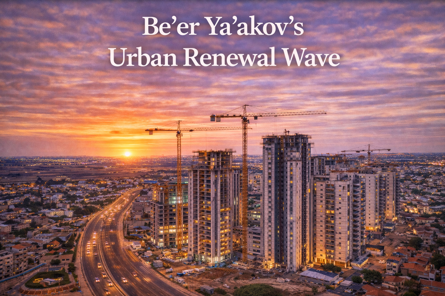 Be'er Ya'akov's Urban Renewal Wave: 1,880 Apartments and the Rebirth of Herzl Street