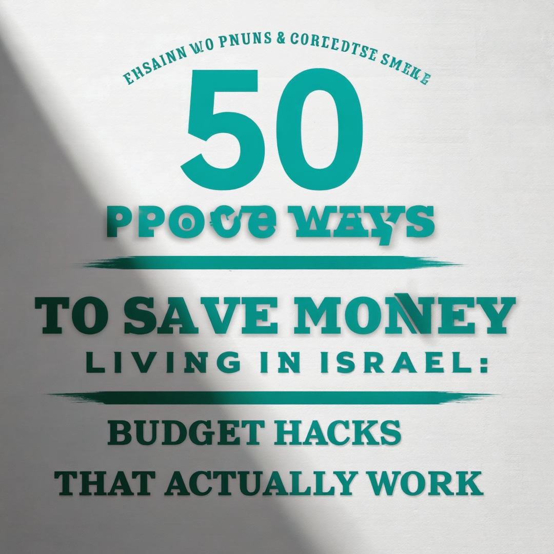 50 Proven Ways to Save Money Living in Israel: Budget Hacks That Actually Work