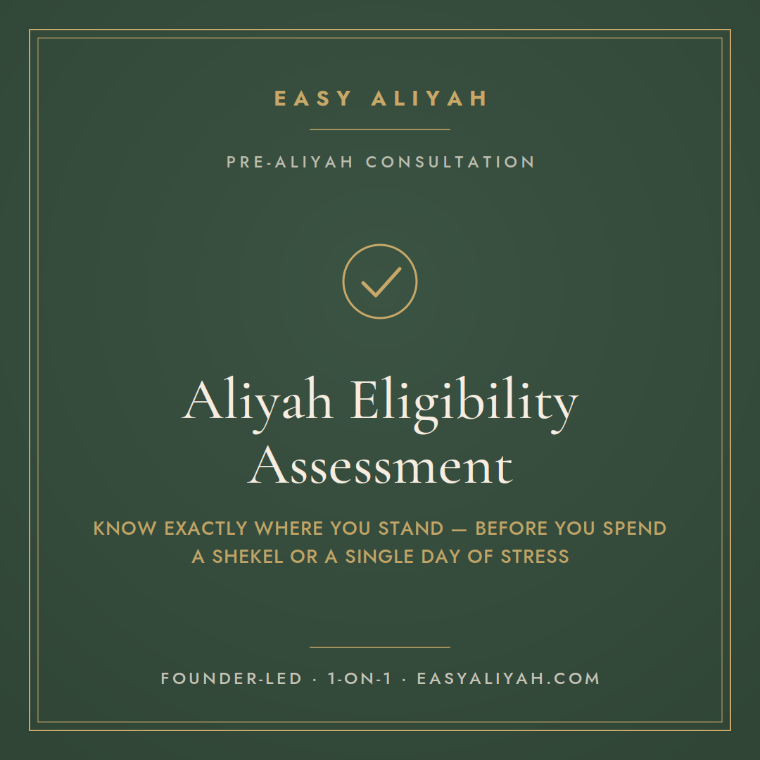 Aliyah Eligibility Assessment